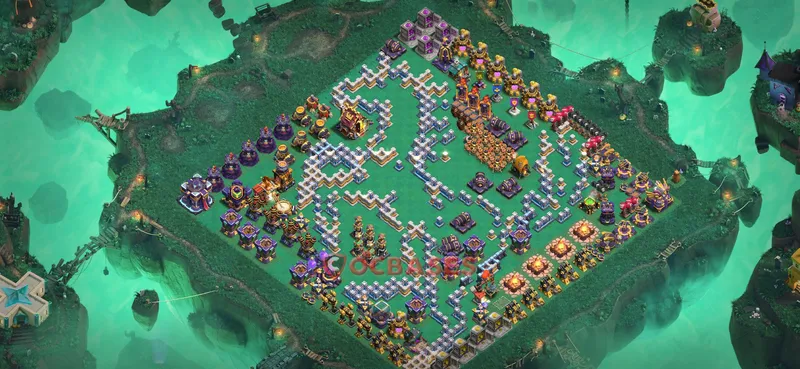 Town Hall 15 Base -progress base – Layout id: 0akfu base layout