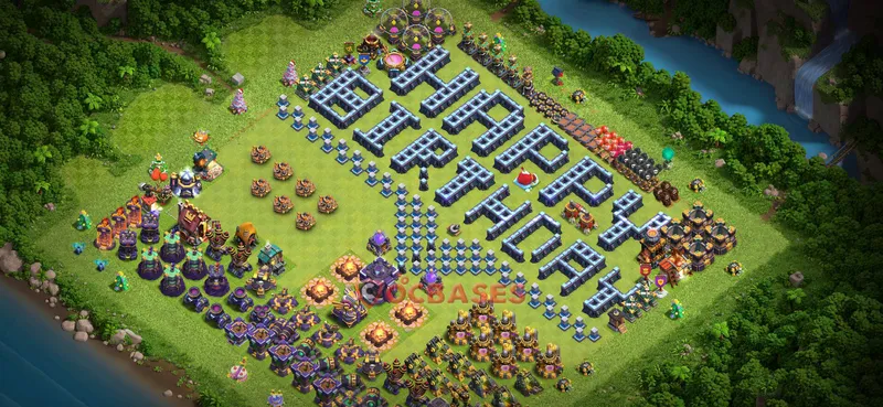 Town Hall 15 Base -progress base – Layout id: or2ki base layout, image 1