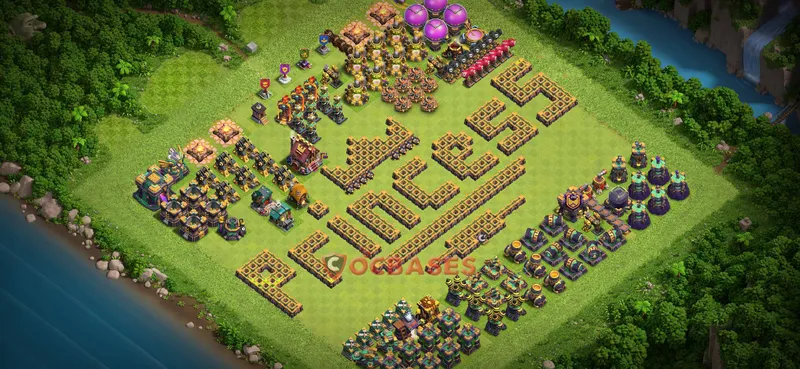 Town Hall 14 Base -progress base – Layout id: 8qgtq base layout