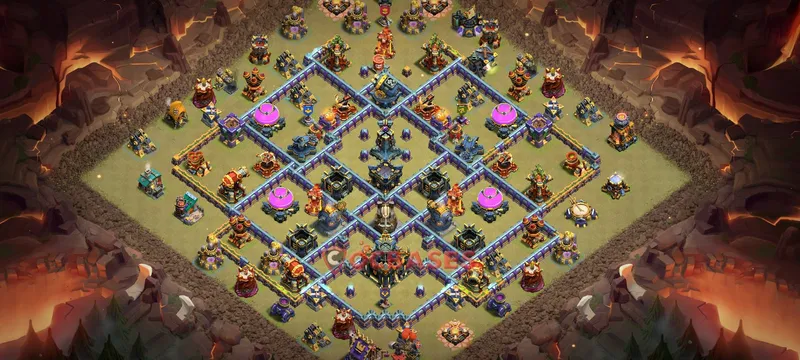 Town Hall 17 Base -war – Layout id: ihyc4 base layout