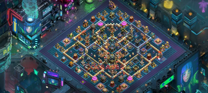 Town Hall 17 Base -farming – Layout id: pyigq base layout