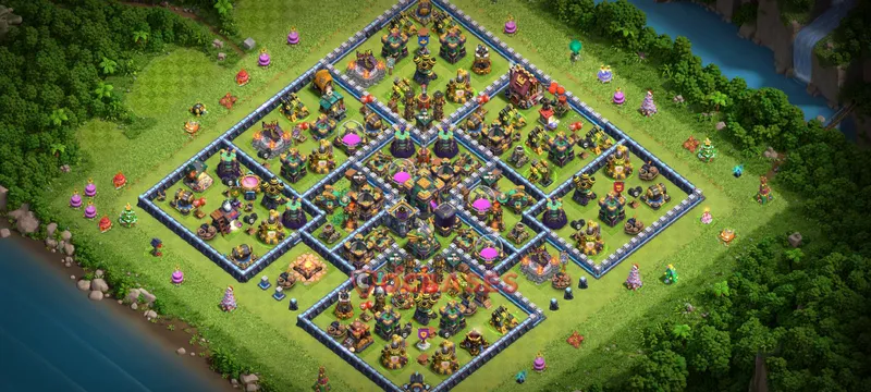 Town Hall 14 Base -farming – Layout id: tqj6t base layout