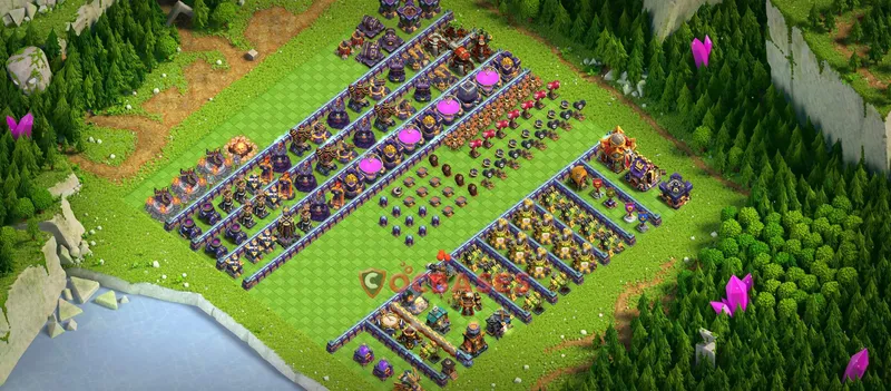 Town Hall 16 Base -progress base – Layout id: 9nrzh base layout