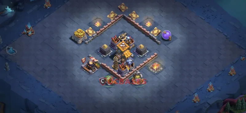 Builder Hall 7 Base -trophy – Layout id: 1elr6 base layout, image 1
