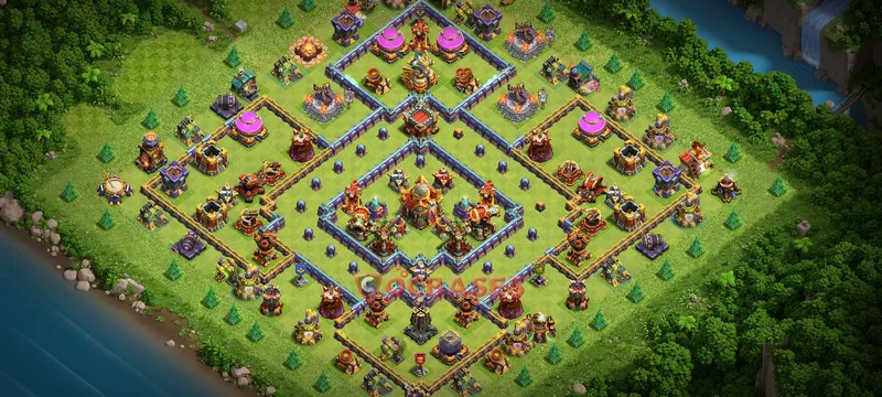 Town Hall 16 Base -farming – Layout id: 7q278 base layout