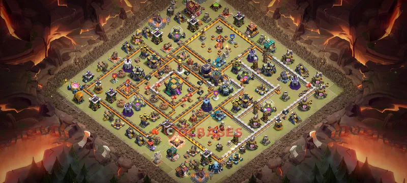 Town Hall 14 Base -war – Layout id: cgl1d base layout