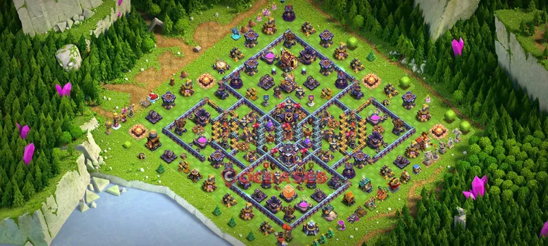 Town Hall 15 Base -hybrid – Layout id: e6eja base layout
