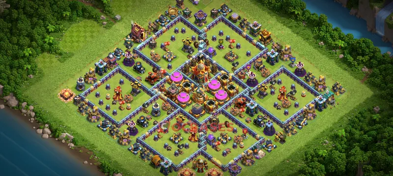 Town Hall 16 Base -farming – Layout id: 09wra base layout