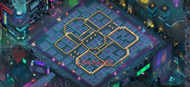 Town Hall 17 Base -hybrid – Layout id: jhvua base layout, image 2
