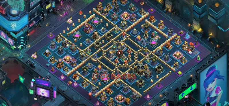 Town Hall 17 Base -hybrid – Layout id: ashvz base layout, image 2