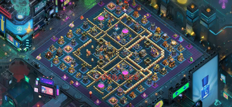 Town Hall 17 Base -hybrid – Layout id: vsswg base layout, image 1