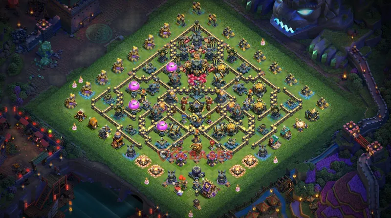 Town Hall 17 Base -farming – Layout id: 53aih base layout