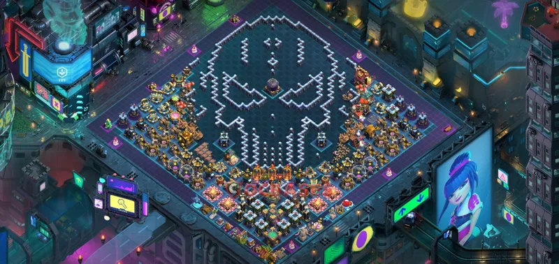 Town Hall 14 Base -progress base – Layout id: dkf6g base layout