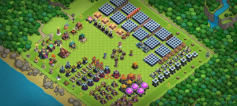 Town Hall 14 Base -progress base – Layout id: t14y1 base layout