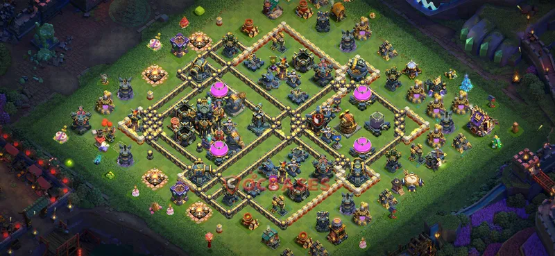 Town Hall 17 Base -hybrid – Layout id: j57o2 base layout, image 2