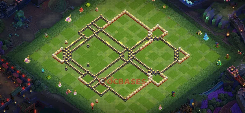 Town Hall 17 Base -hybrid – Layout id: j57o2 base layout, image 1