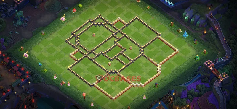 Town Hall 17 Base -hybrid – Layout id: mxhg5 base layout, image 1