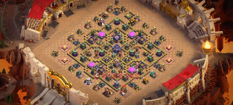 Town Hall 15 Base -farming – Layout id: m2t2h base layout