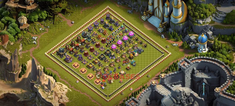 Town Hall 17 Base -progress base – Layout id: n3ocg base layout, image 1