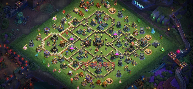 Town Hall 17 Base -cwl – Layout id: v6hjg base layout