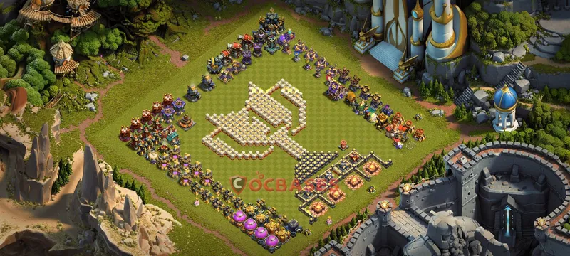 Town Hall 17 Base -progress base – Layout id: jwxbk base layout, image 2
