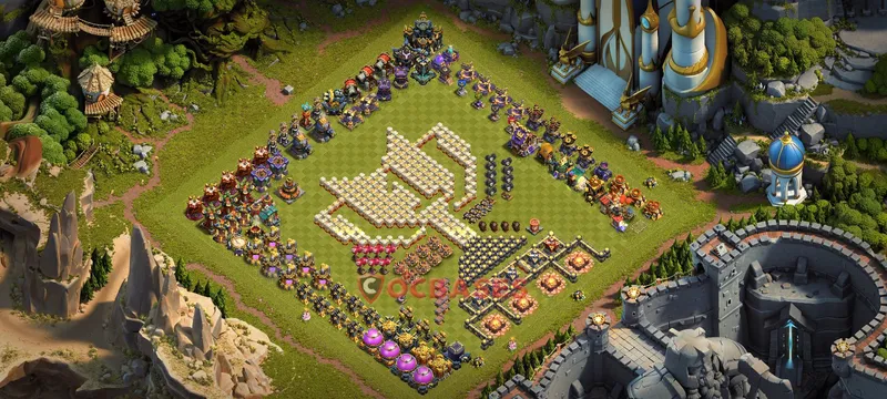 Town Hall 17 Base -progress base – Layout id: jwxbk base layout, image 1