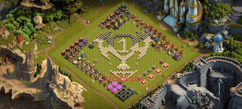 Town Hall 17 Base -progress base – Layout id: ujffe base layout, image 1