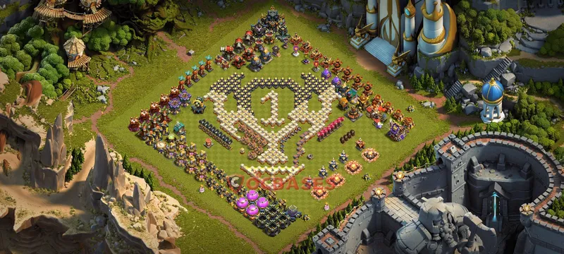 Town Hall 17 Base -progress base – Layout id: ujffe base layout, image 2