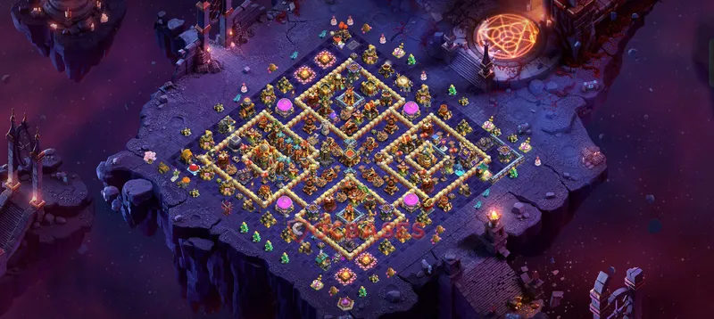 Town Hall 16 Base -cwl – Layout id: j1la6 base layout