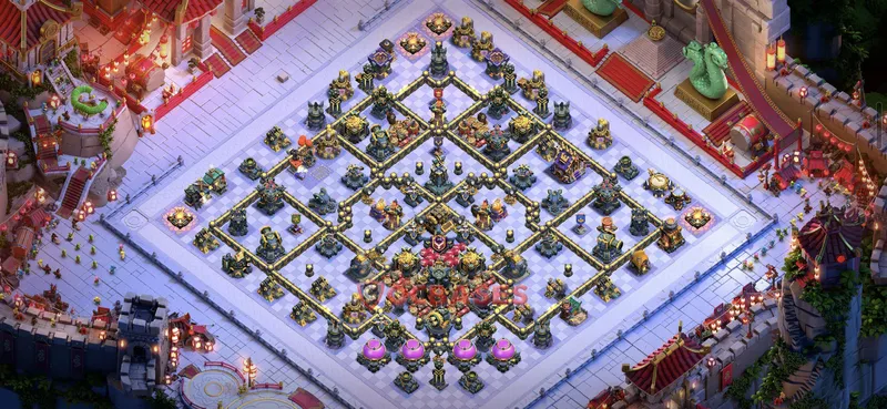 Town Hall 17 Base -trophy – Layout id: vea6c base layout