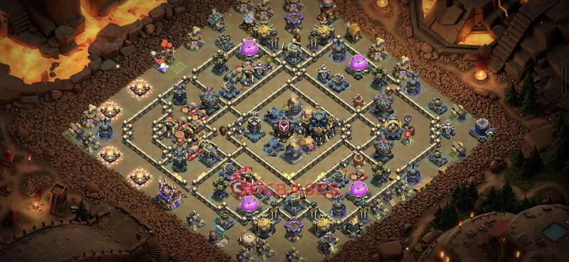 Town Hall 17 Base -hybrid – Layout id: zo82d base layout