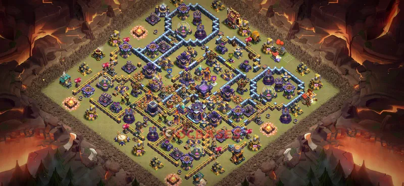 Town Hall 15 Base -war – Layout id: vo8cu base layout