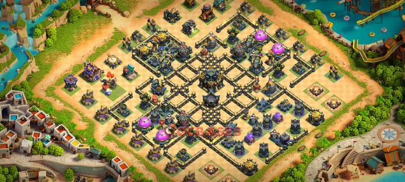 Town Hall 17 Base -trophy – Layout id: 46qa3 base layout