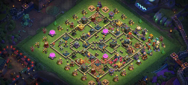 Town Hall 17 Base -war – Layout id: 2426m base layout