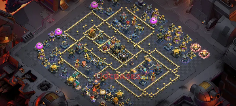 Town Hall 17 Base -trophy – Layout id: aj9i8 base layout