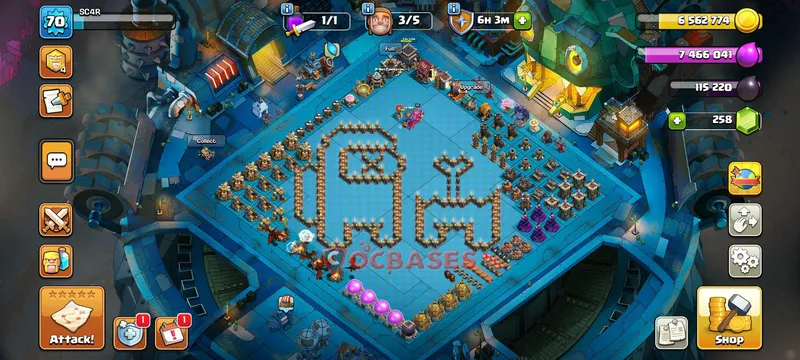 Town Hall 9 Base -fun – Layout id: hpfrc base layout
