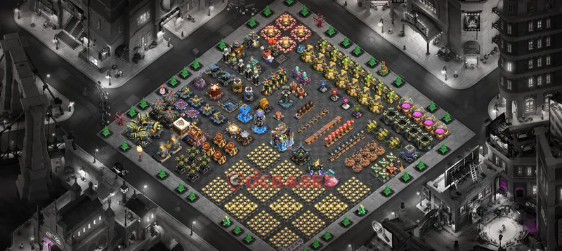 Town Hall 18 Base -progress base – Layout id: 2umct base layout