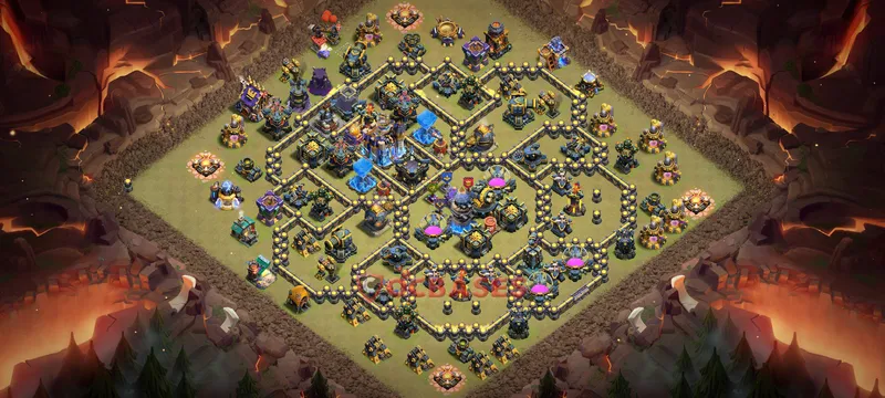 Town Hall 18 Base -farming – Layout id: pxxhp base layout, image 2