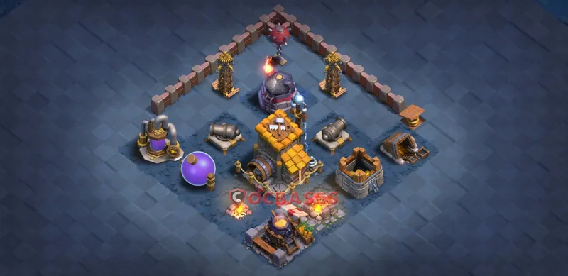 Builder Hall 6 Base -trophy – Layout id: tzlez base layout, image 2