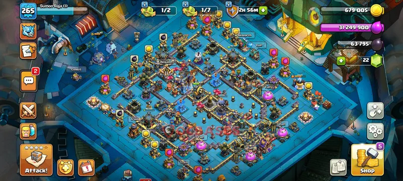 Town Hall 18 Base -war – Layout id: weaqs base layout