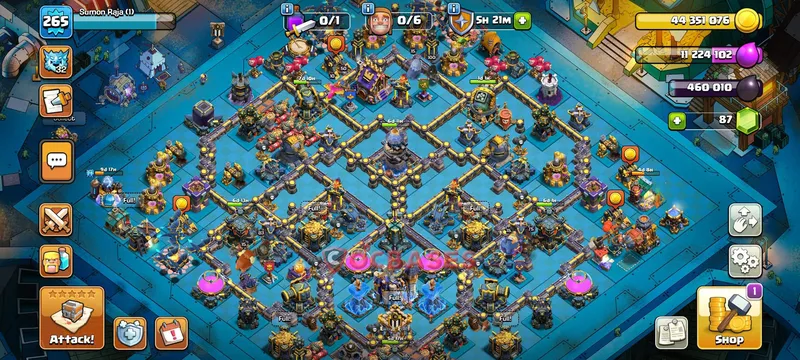Town Hall 18 Base -war – Layout id: ncd1y base layout