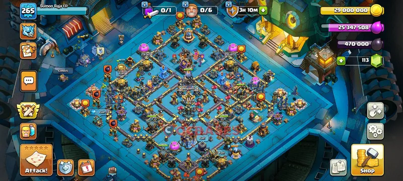 Town Hall 18 Base -cwl – Layout id: nybkl base layout