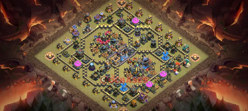 Town Hall 18 Base -farming – Layout id: k52od base layout, image 1