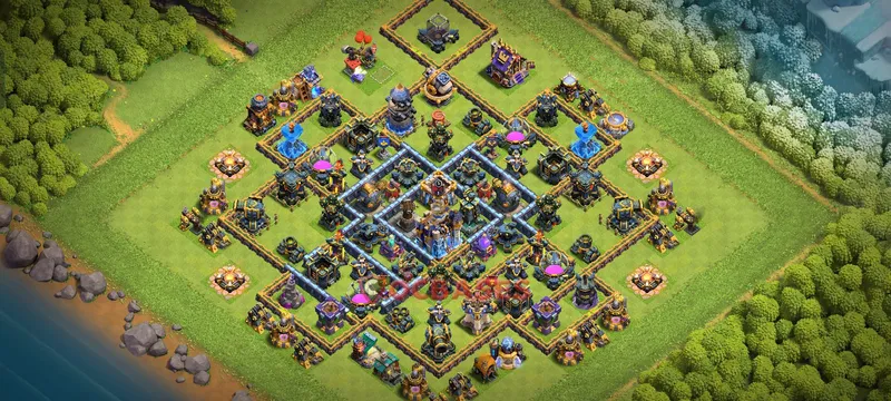 Town Hall 18 Base -farming – Layout id: 6hmrz base layout