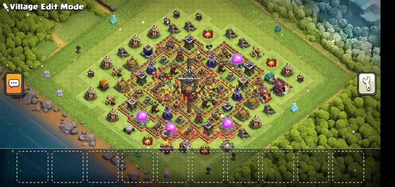 Town Hall 10 Base -hybrid – Layout id: e7vfx base layout