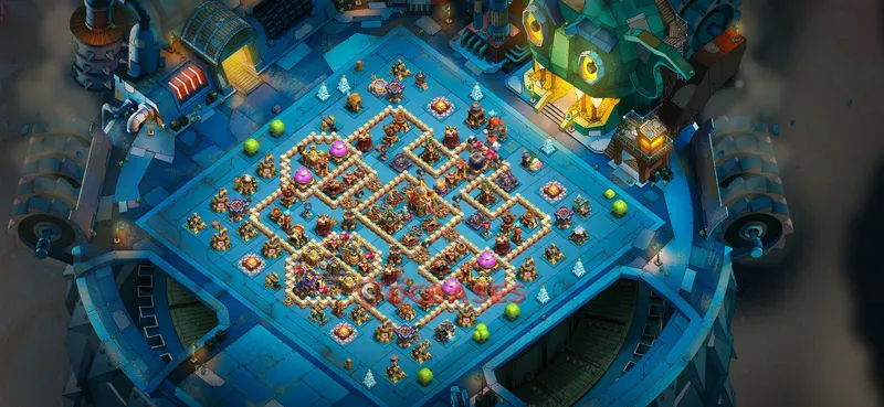Town Hall 16 Base -hybrid – Layout id: 1vqzo base layout