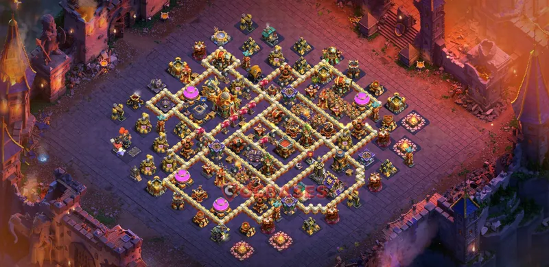 Town Hall 16 Base -war – Layout id: 63g0k base layout