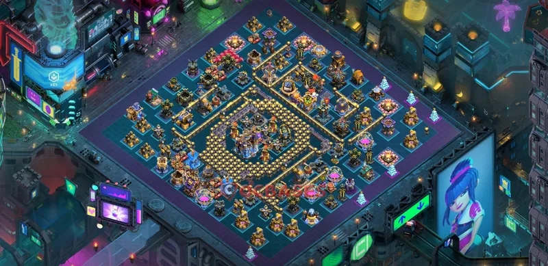 Town Hall 18 Base -war – Layout id: dv3u9 base layout