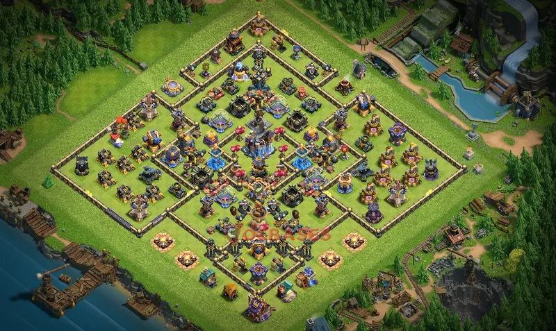 Town Hall 18 Base -farming – Layout id: jvygm base layout
