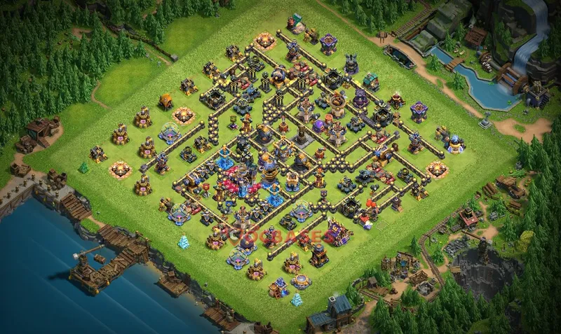 Town Hall 18 Base -war – Layout id: 52s9n base layout